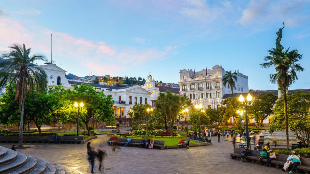 View of downtown Quito, Ecuador