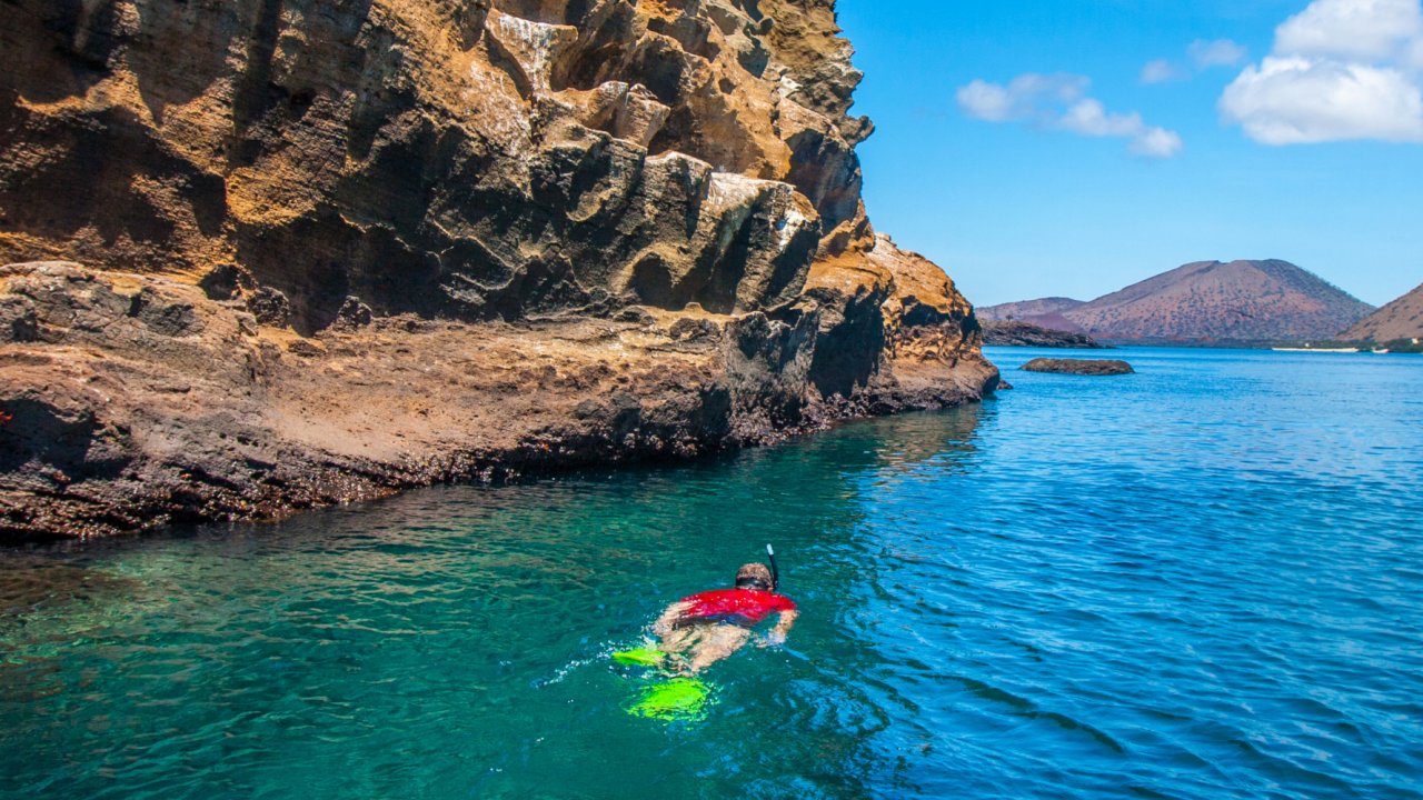 Snorkeling during Galapagos cruise