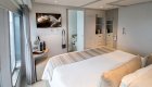 Queen bed stateroom cabin on a luxury yacht in South America