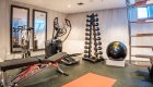 Small gym on a luxury yacht ship