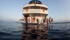 boat jumping galapagos