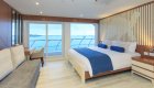 Bedroom suite aboard a high end yacht